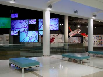 Museum lobby - multimedia exhibit