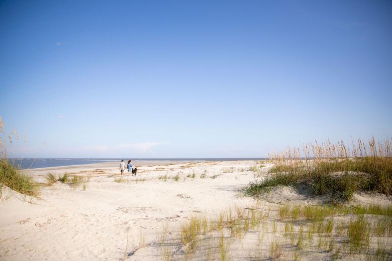 Gould's Inlet beach on St. Simons Island, Georgia. Photo by @benjamingalland