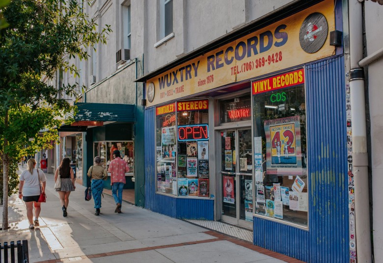 Storefront of Wuxtry in Athens, Georgia
