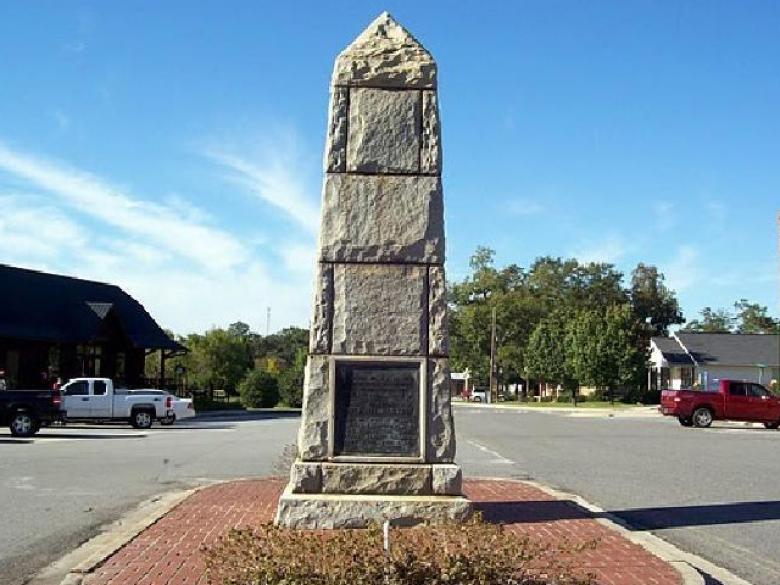Benjamin Hawkins Monument in Roberta, Georgia