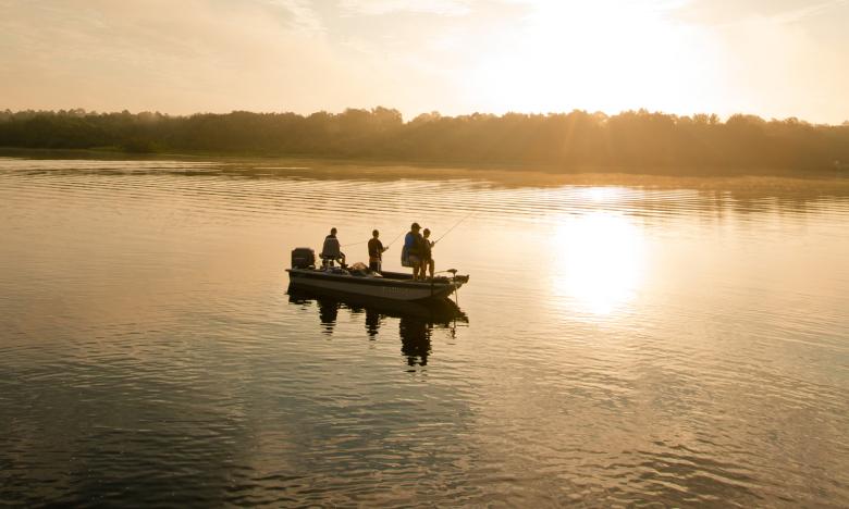 Fishing at Reed Bingham State Park in Adel, Georgia