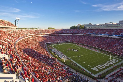 University of Georgia football stadium in Athens, Georgia