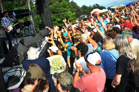 Tab Benoit performs at the 2013 Blind Willie Blues Festival. Photo by Jason B. Smith