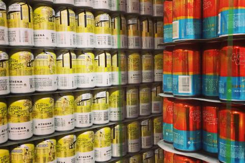 Tropicalia and Athena beers at Creature Comforts Brewing Co. in Athens, Georgia