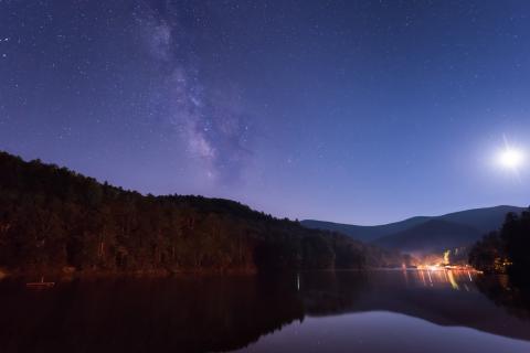 Milky Way at Vogel State Park in Blairsville, Georgia. Photo by Prashant Naik