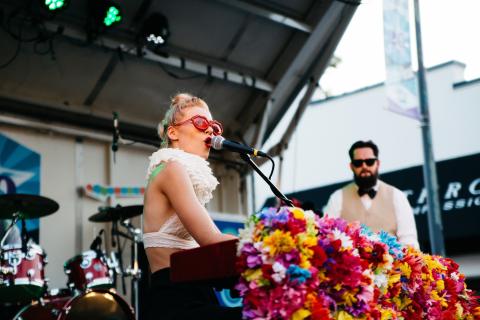 Pip the Pansy at AthFest in Athens, Georgia