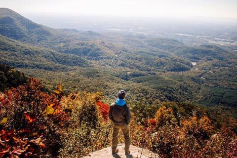 Hiking at Fort Mountain State Park. Photo by Marlon Seifert, @mrlnsfrt