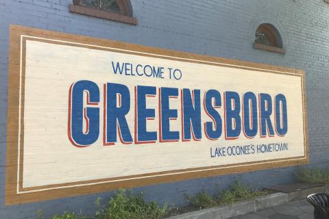 Welcome to Greensboro mural