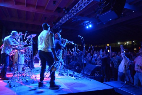 Red Baraat on stage at Savannah Music Festival