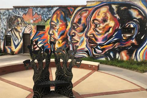 Martin Luther King, Jr. Monument Park in Dublin, Georgia. Photo by @mhsherman29