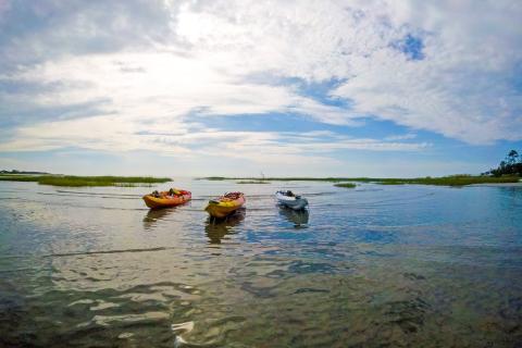 Kayaks on Tybee Island, Georgia. Photo by @kellykwilson