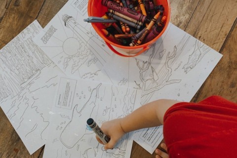 Explore Georgia coloring pages. Photo by @heathermsanchez