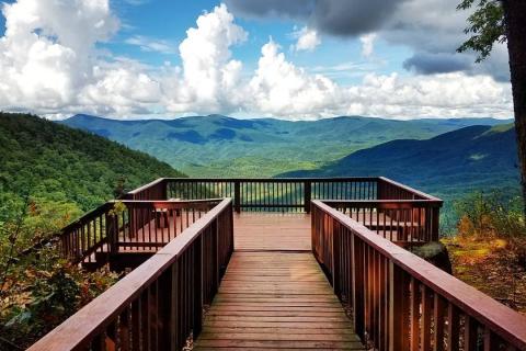 Fort Mountain State Park overlook in Chatsworth, Georgia