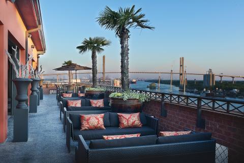 Rocks on the Roof at the Bohemian Hotel in Savannah, Georgia