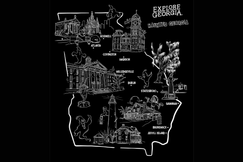 Haunted Georgia illustration
