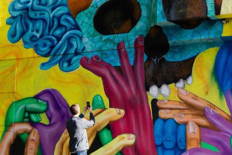 Roberto Hernandez mural in Brookhaven