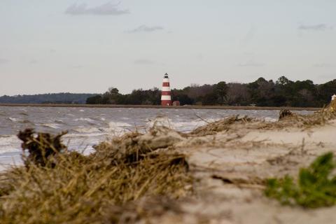 Sapelo Island Lighthouse on Sapelo Island, Georgia