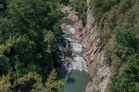 Tallulah Gorge State Park in Tallulah Falls, Georgia