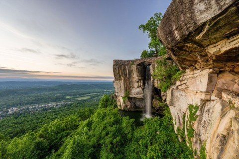 Lover's Leap at Rock City Gardens in Lookout Mountain, Georgia