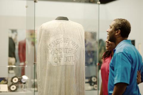 James Brown's cape at the Augusta Museum of History