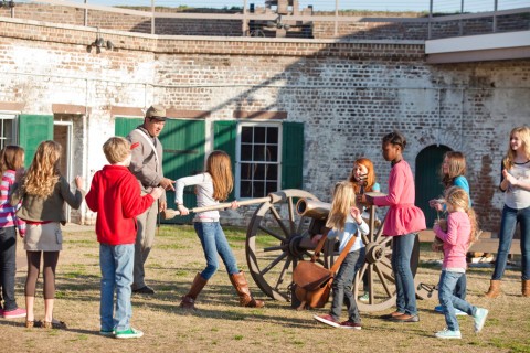 Old Fort Jackson in Savannah, Georgia