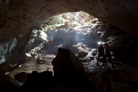In a cave at Cloudland Canyon State Park in Rising Fawn, Georgia