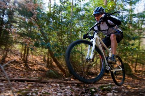 Biking the Aska Trails in Blue Ridge, Georgia