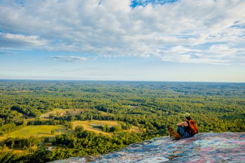 Currahee Mountain in Toccoa, Georgia