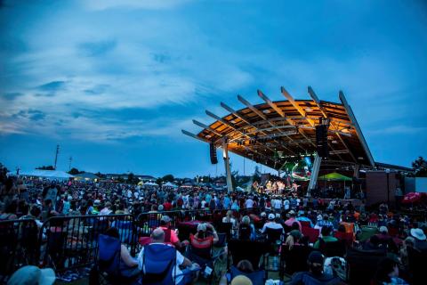Music festival at Evans Towne Center Park in Evans, Georgia