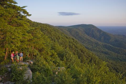 Hiking at Fort Mountain State Park in Chatsworth, Georgia