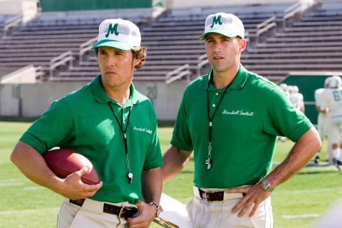 Matthew McConaughey and Matthew Fox in "We Are Marshall