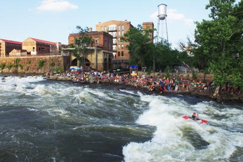 Paddle South kayaking competition in Columbus, Georgia