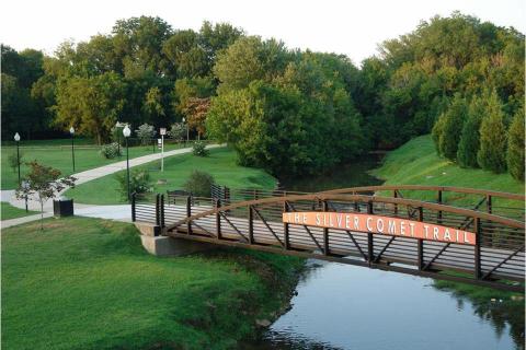 The Silver Comet Trail in Rockmart, Georgia