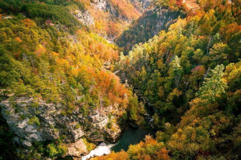 Tallulah Gorge in Tallulah Falls, Georgia