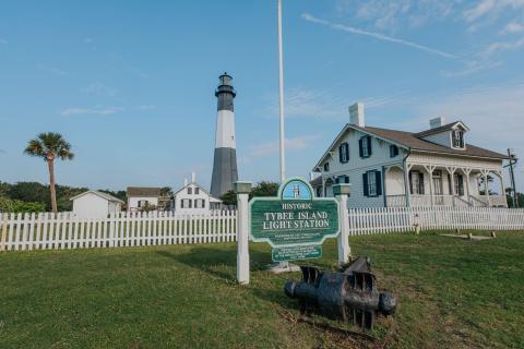 Tybee Island Light Station on Tybee Island, Georgia