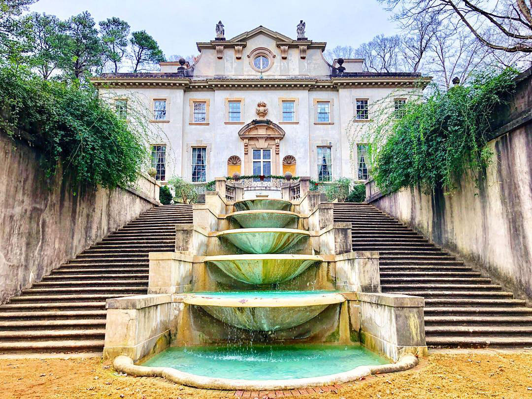 Swan Coach House at the Atlanta History Center. Photo by @atoosathewanderer